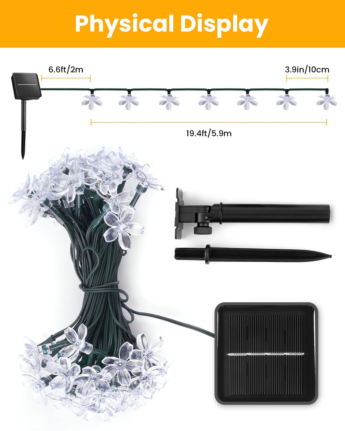 Brightown solar panel with easy clip and screw installation for quick setup.
