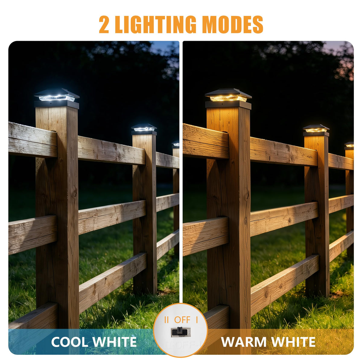 Brightown all-weather solar post cap light resisting rain and sun