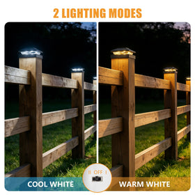 Brightown all-weather solar post cap light resisting rain and sun