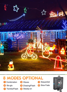 Brightown Solar Rope Lights offering 8 modes for versatile mood lighting.