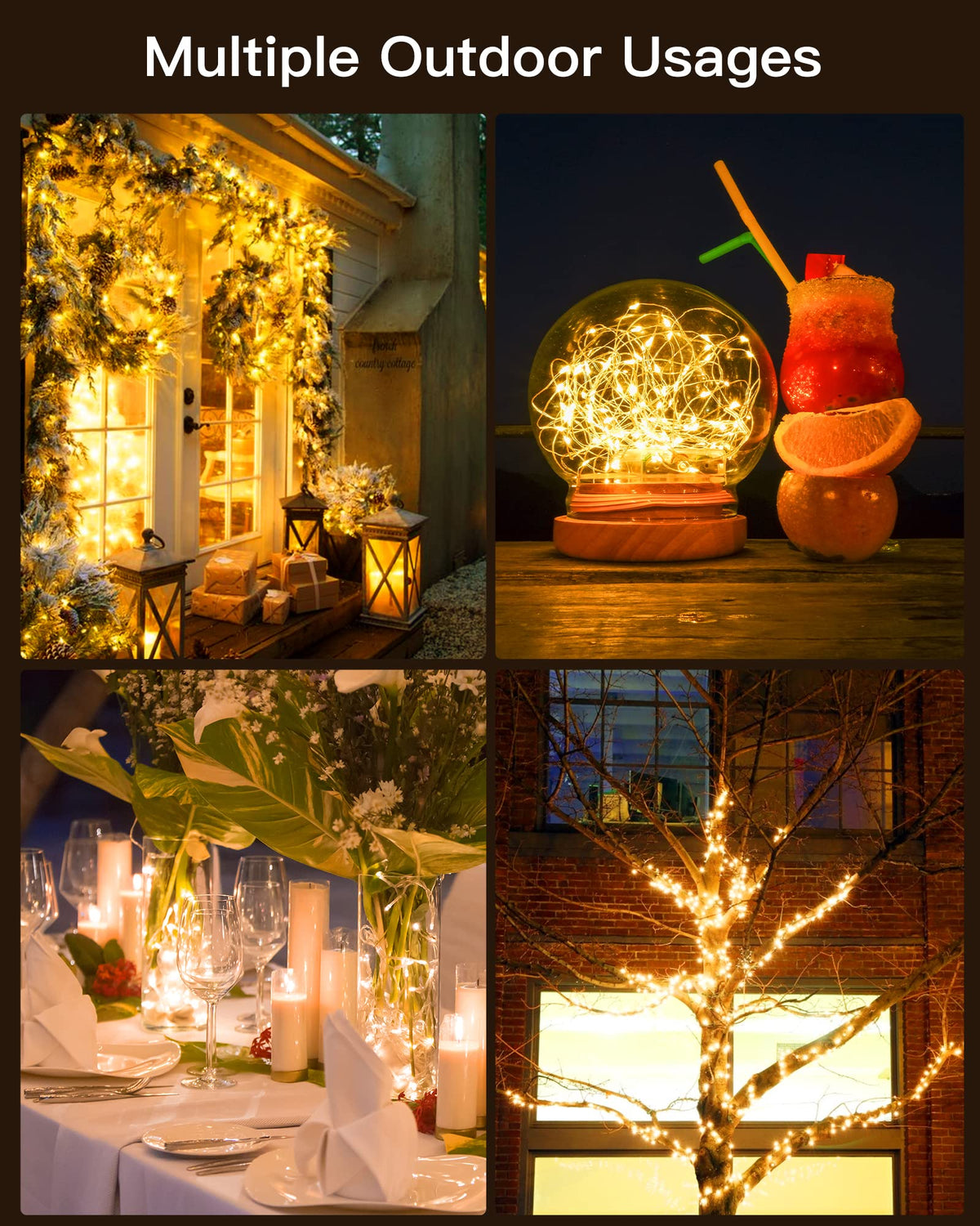 Brightown Christmas yard lights add festive glow to exteriors
