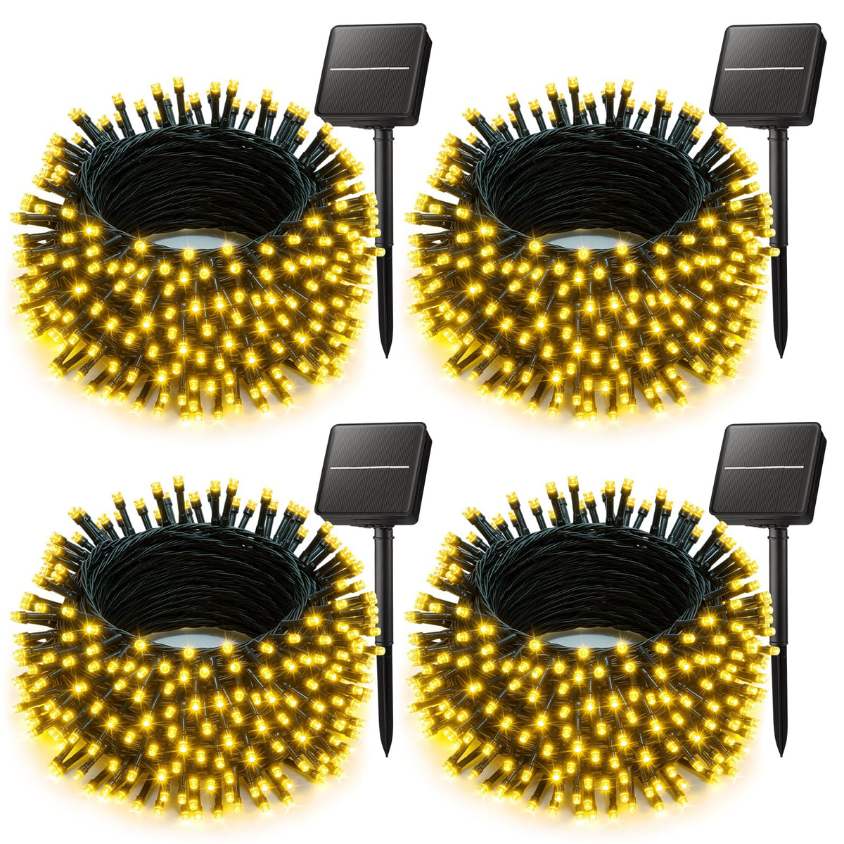 Brightown solar string lights outdoors 160ft 400 LEDs ideal for garden and tree decoration