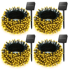 Brightown solar string lights outdoors 160ft 400 LEDs ideal for garden and tree decoration