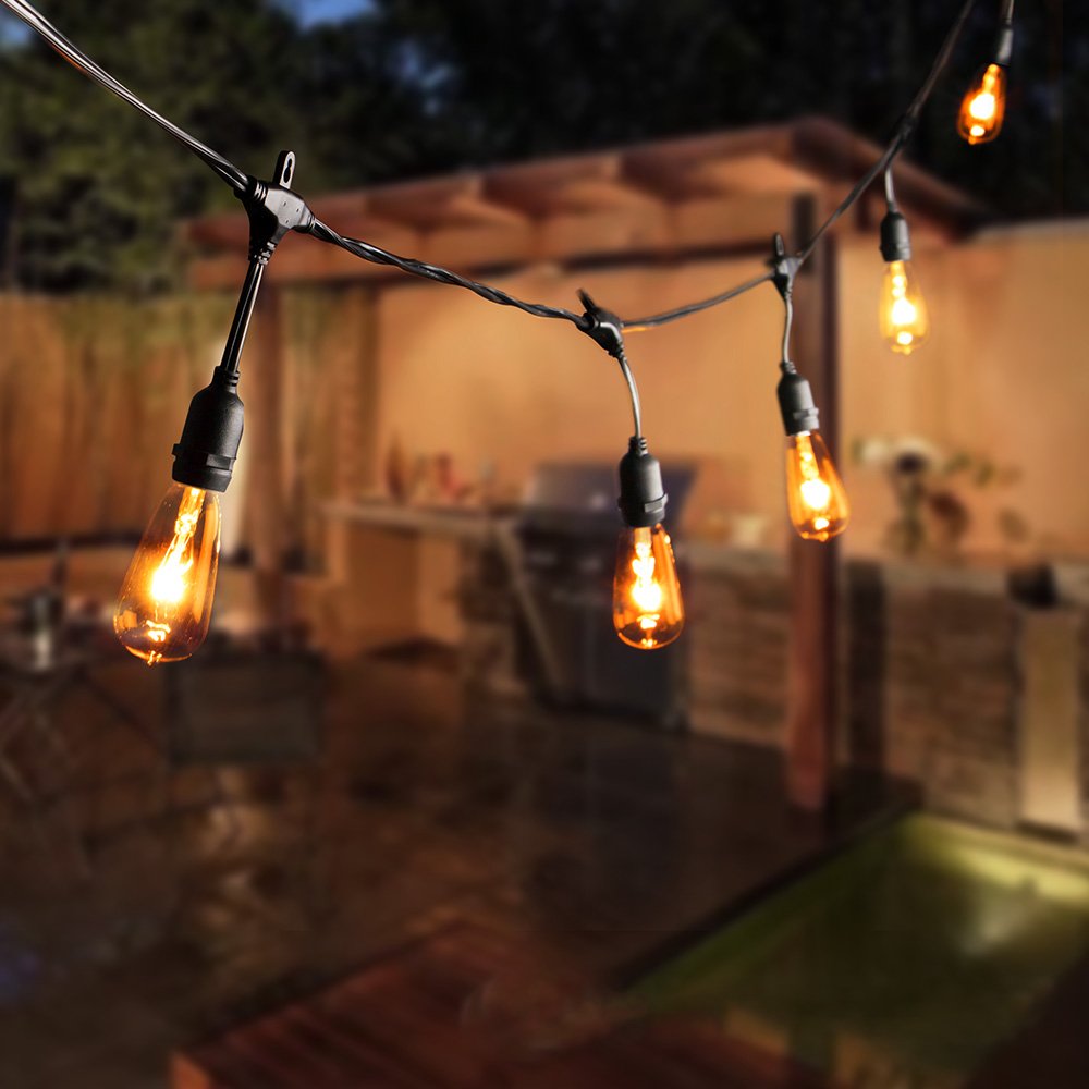 Brightown universal bulb for outdoor strings, pendants, and chandeliers.