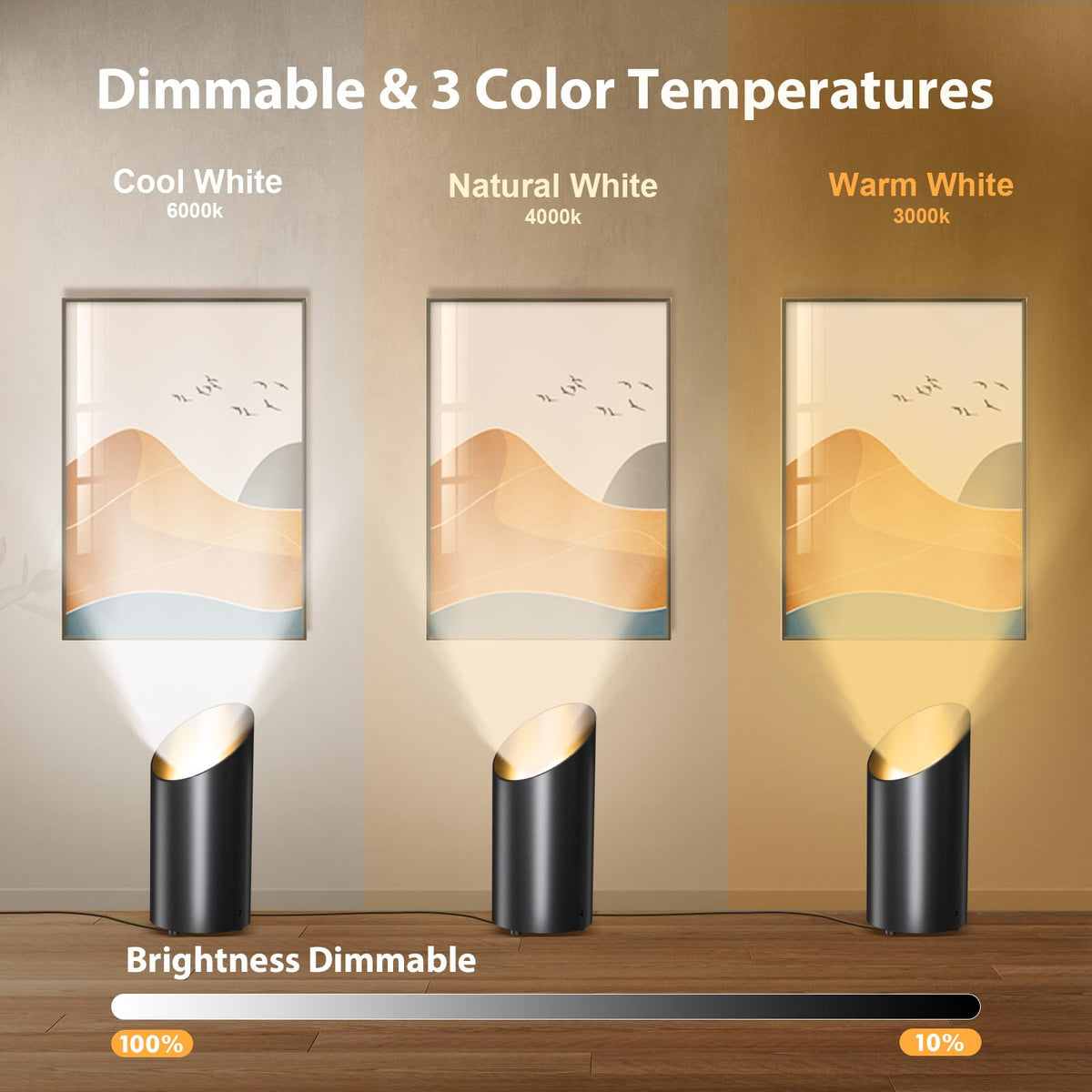 Brightown uplights remote control for easy mood and brightness changes