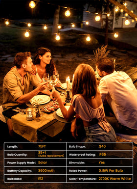 Brightown USB rechargeable solar lights stay lit on cloudy days