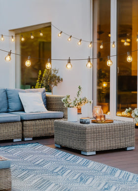 Brightown warm 2200K glow creates inviting ambient lighting