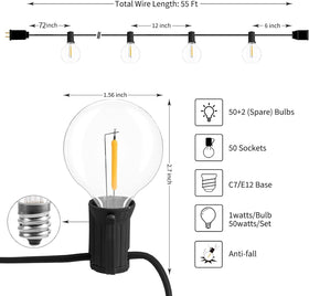 Brightown warm white 2200K bulbs create intimate ambiance.
