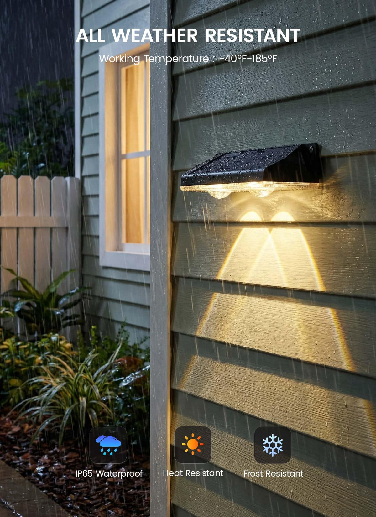 Brightown warm-white ambiance light offers subtle safety for entrances.