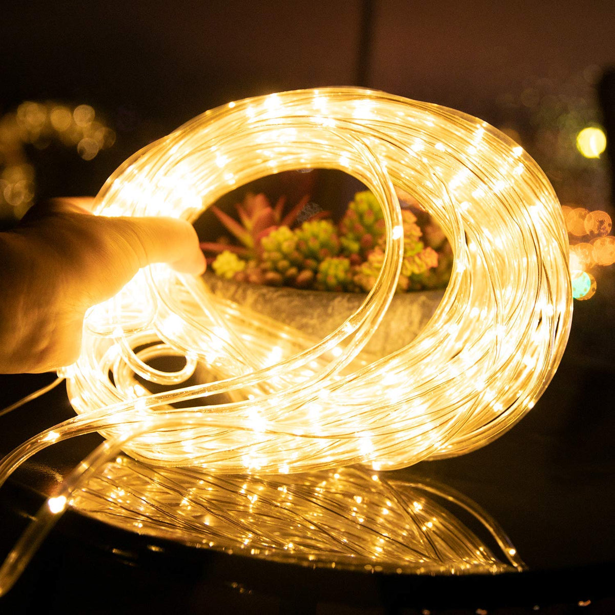 Brightown 72ft length covers large outdoor areas with cohesive lighting.