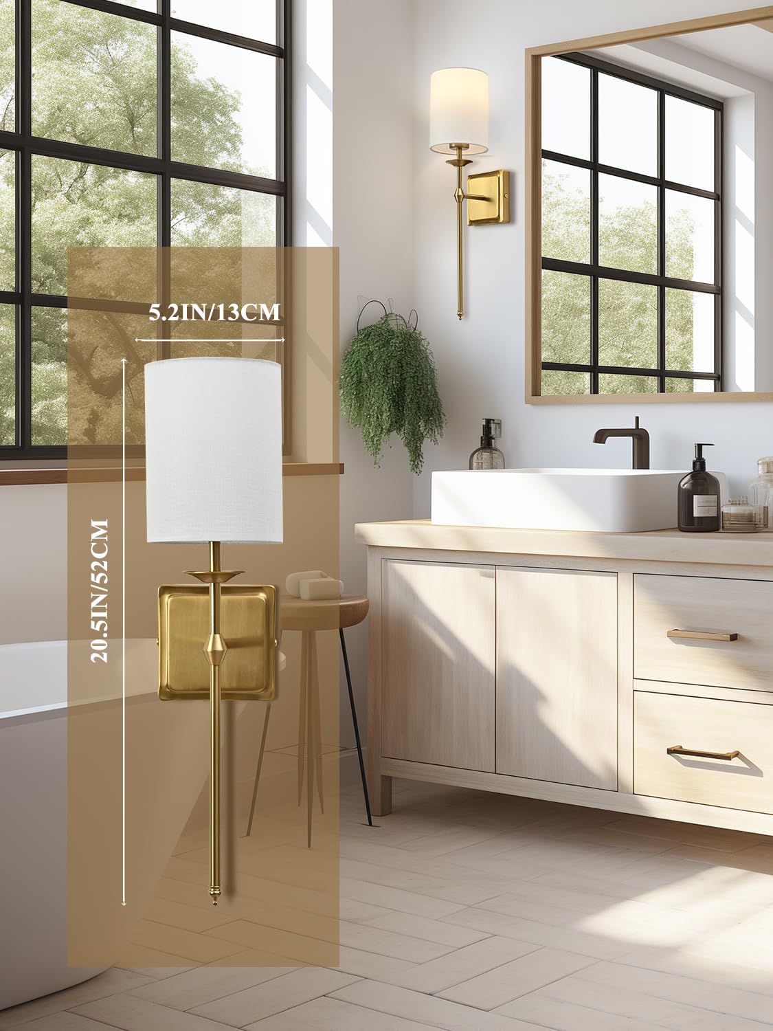 BrightWe no-drill installation highlights quick, tool-free setup.