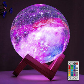 BRIGHTWORLD Moon Lamp with realistic 3D lunar surface for cozy ambience