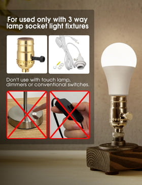 Briignite 3 Way LED bulb with 85+ CRI for accurate color rendering.