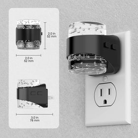 Briignite baby nursery night light provides gentle guidance during nighttime checks.