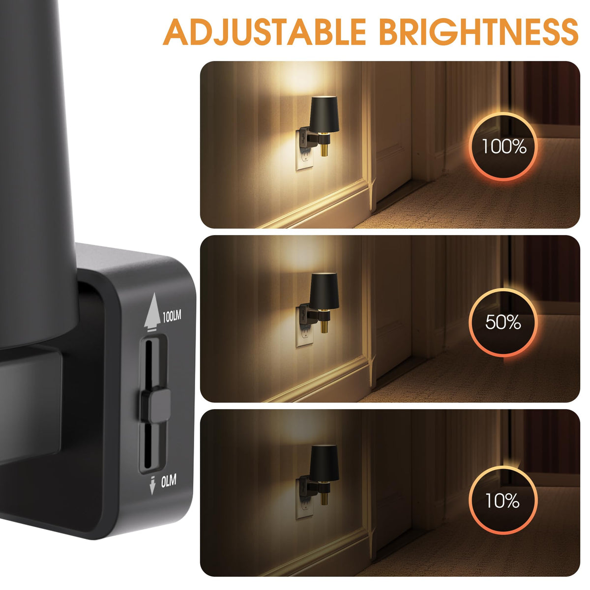 Briignite compact night light ideal for bedrooms and kids' rooms
