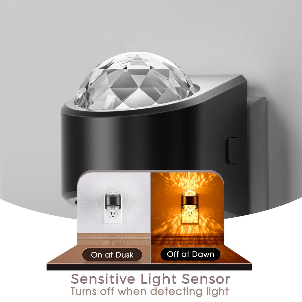 Briignite diamond design night light adds stylish glow to any wall