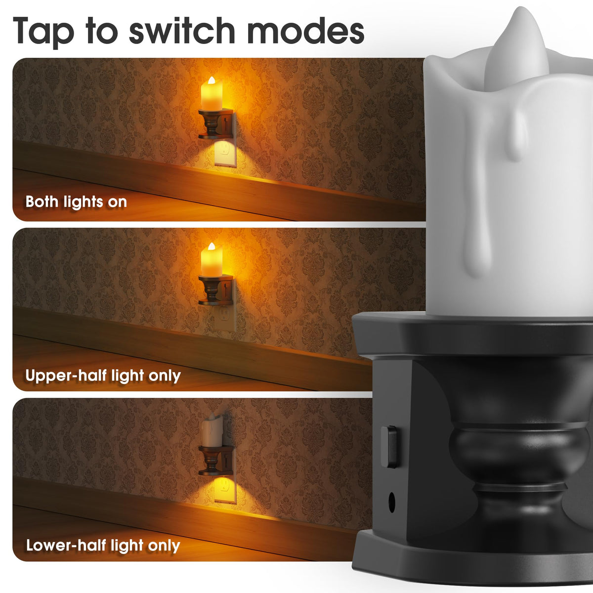 Briignite dimmable night light with brightness control.