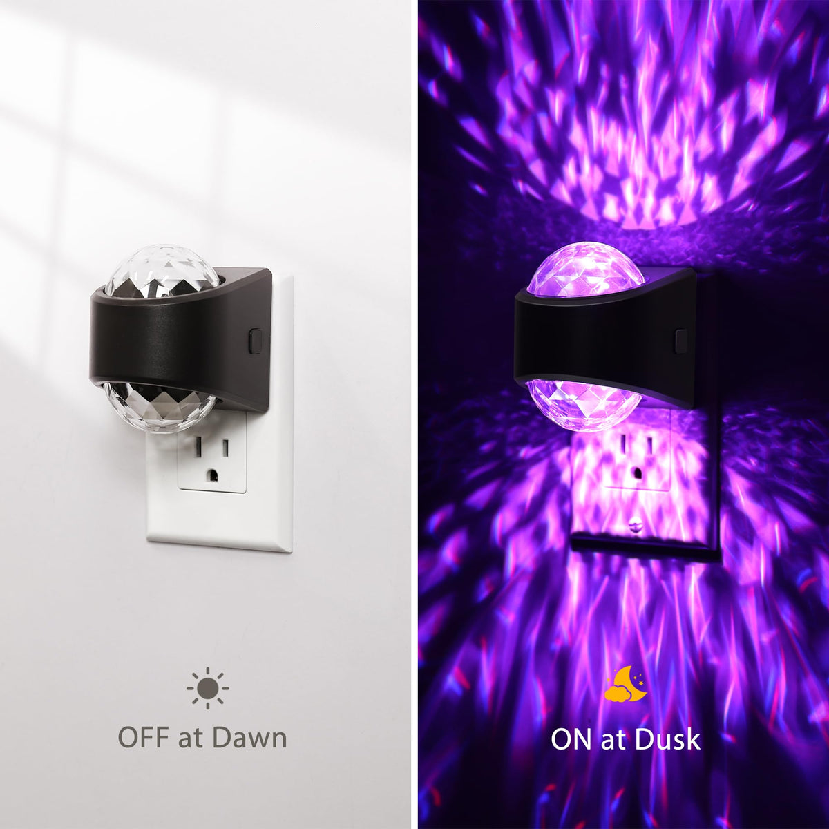 Briignite Night light with dusk-to-dawn sensor for effortless nightly illumination.