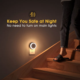 Briignite energy-saving night light uses 0.6W LED in a durable ABS housing.