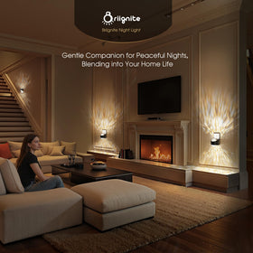 Briignite gaming room and holiday decor night light adds subtle ambiance.