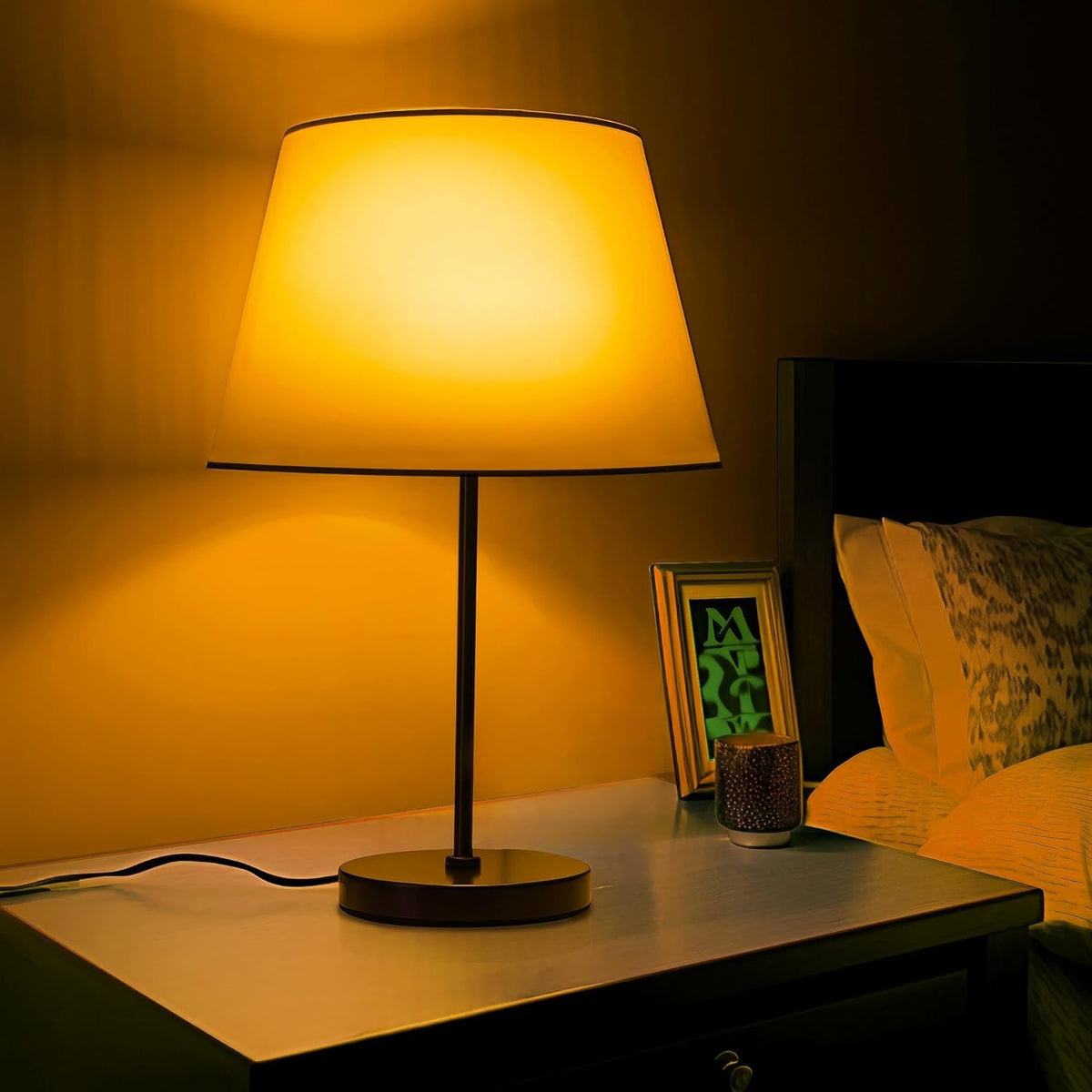 Briignite living room amber light ambience enhances evening relaxation
