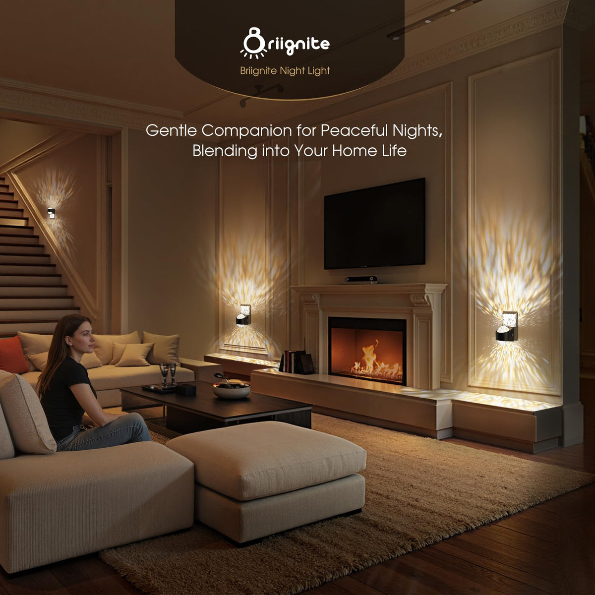 Briignite decorative night light complements gaming rooms and home decor.