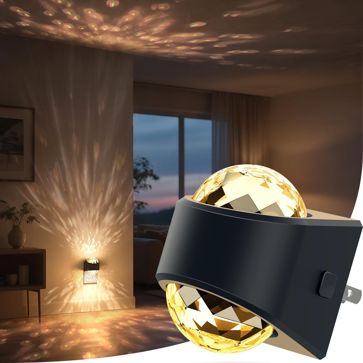 Briignite star projection night light casting galaxy patterns for bedtime.
