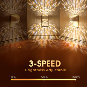 Briignite 3000K warm white brightness for gentle, cozy nighttime illumination