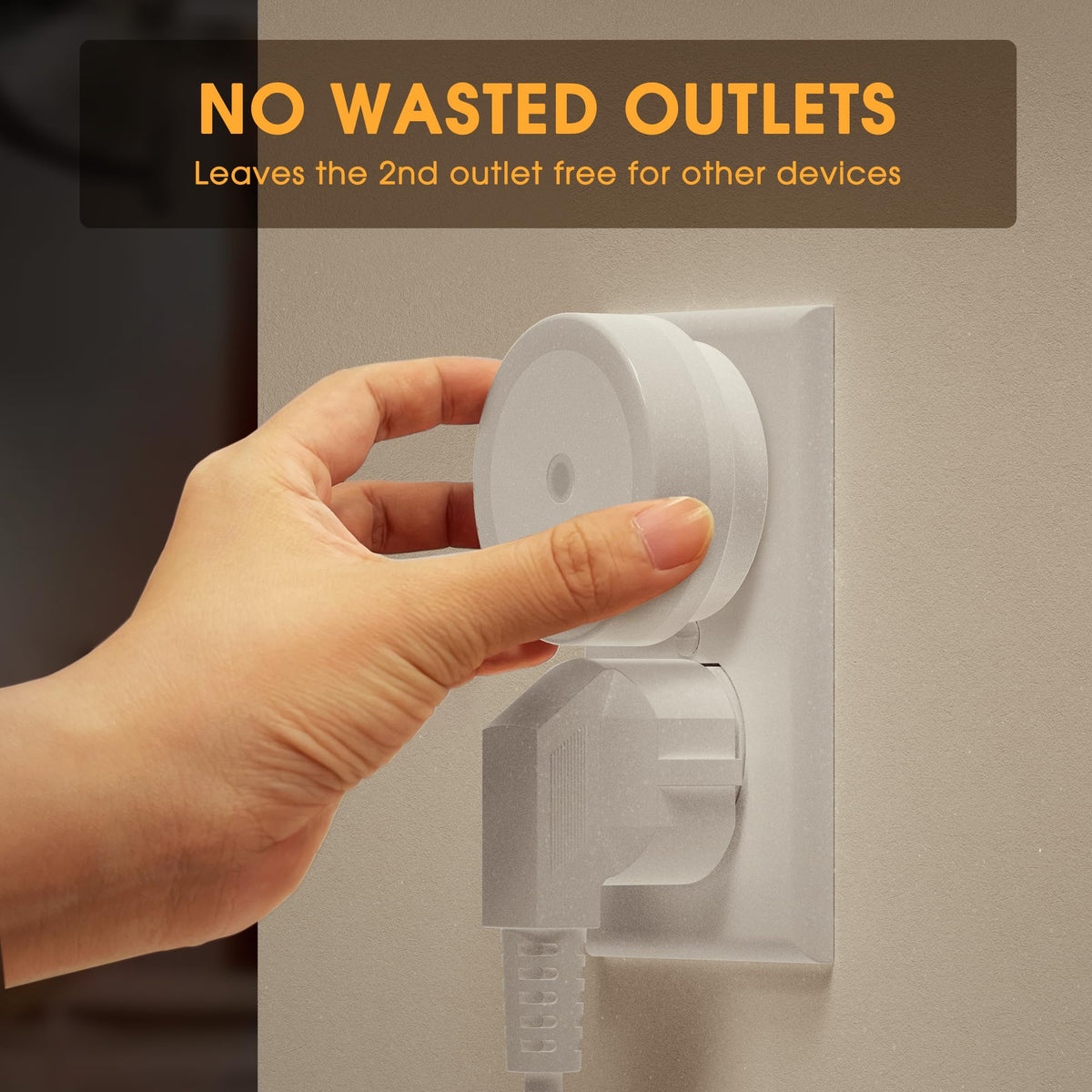 Briignite warm white 3000K night light emits a gentle 60-lumen glow.
