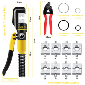 Brileine die set 12awg to 2-0awg enables versatile wire sizing.