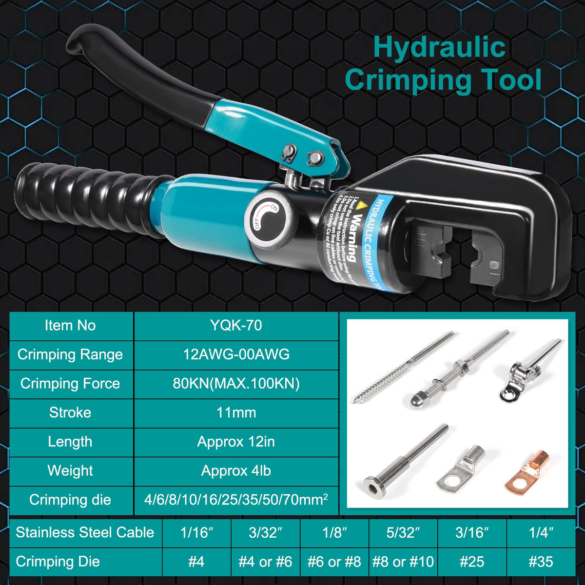 Brileine precision hex dies with EDM cutting deliver consistent crimp profiles.