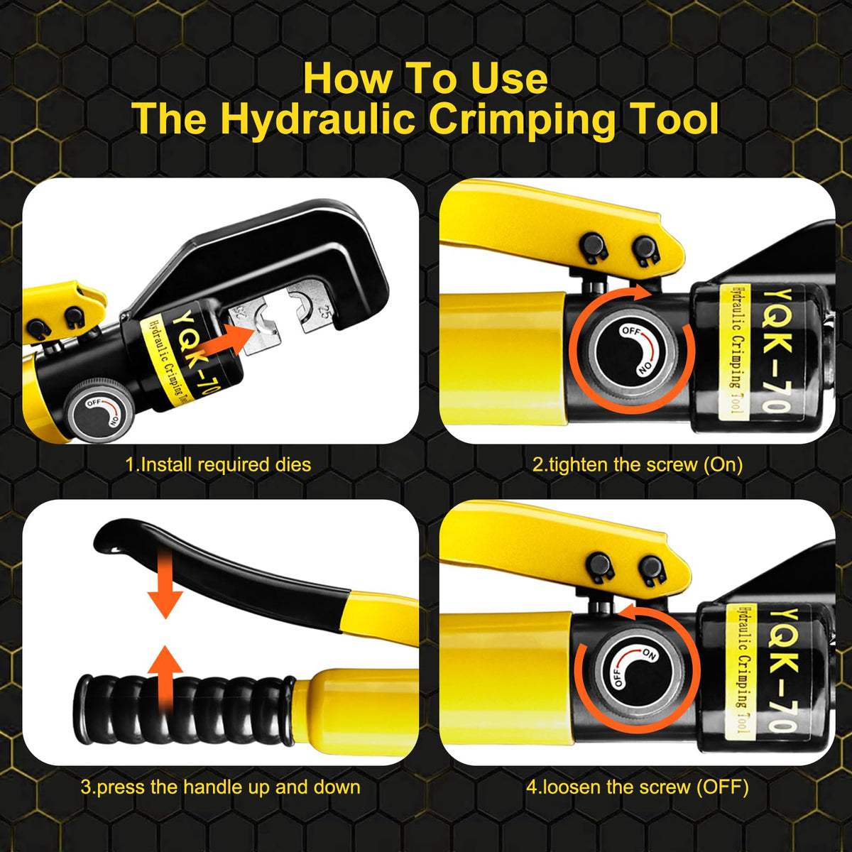 Brileine vinyl-dipped grip offers comfortable, steady handling.