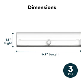 Brilliant Evolution battery-powered stair light compact 7x2 inches