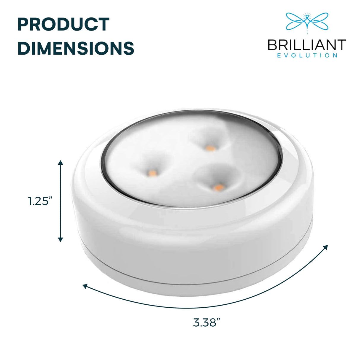Brilliant Evolution shelf-light providing a soft night glow