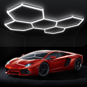 BRILLIHOOD led hexagon garage lights deliver daylight-like brightness for garages