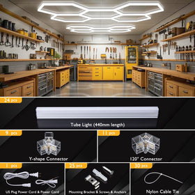 BRILLIHOOD Y-shaped connector enables flexible layouts.