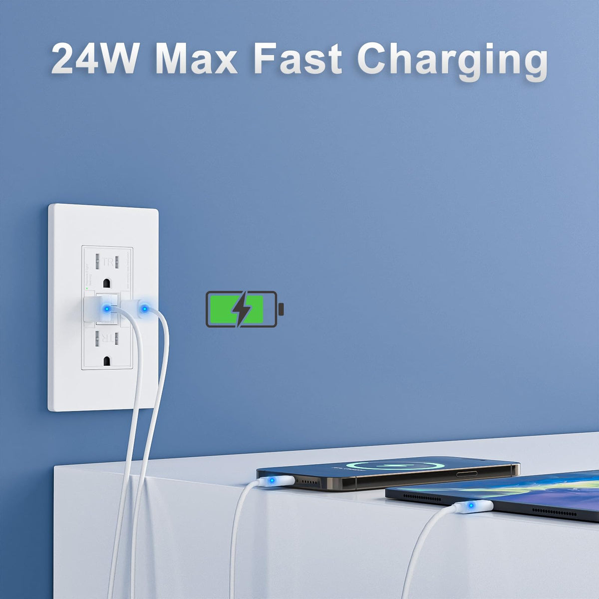 BRILLTECH ETL-listed GFCI receptacle for safety standards