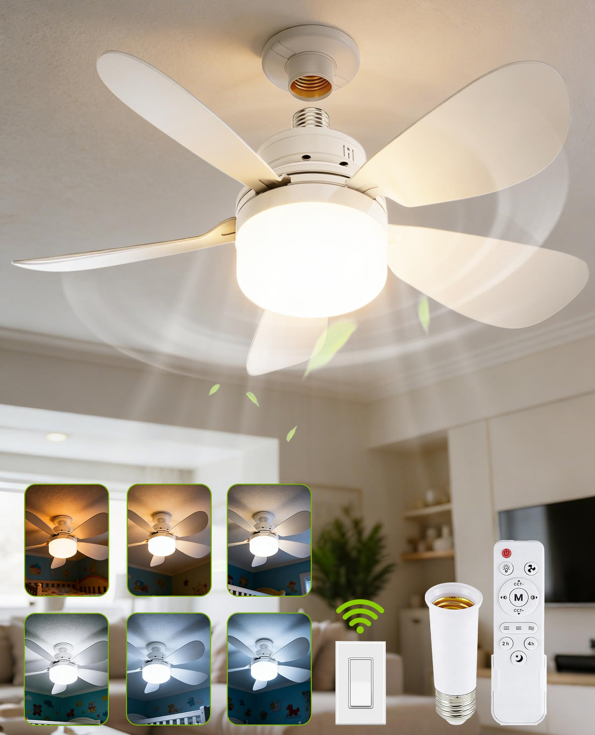 BrilMaison built-in memory keeps your last light and speed settings.