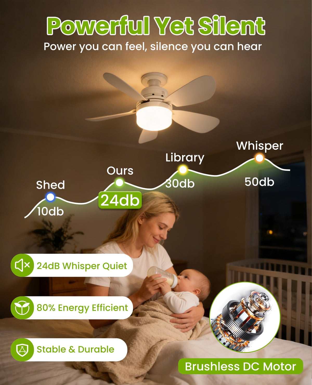 BrilMaison low-profile flush mount keeps ceilings sleek and space-saving.