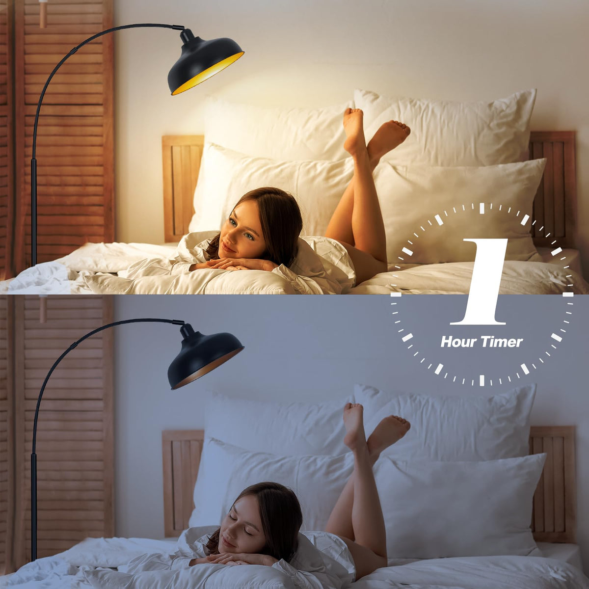 Brilvibera Dimmable Floor Lamp offers 3000K-6000K ambient options.