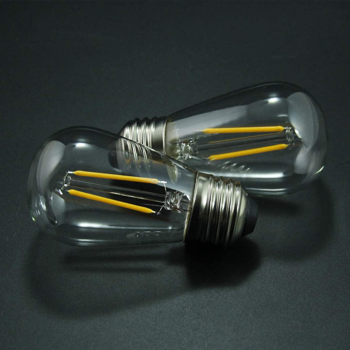 BRIMAX clear plastic S14 bulbs for outdoor durability
