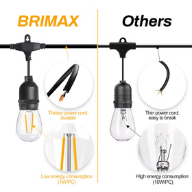BRIMAX easy-install connectable lights let you extend brightness up to ten strands.