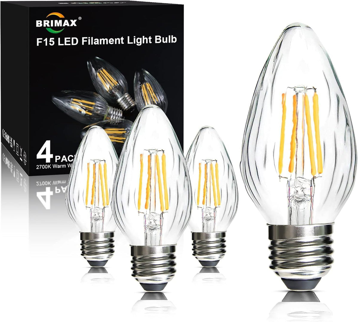 BRIMAX F15 LED porch bulb with warm glow for outdoor lighting