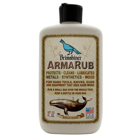Brimshiner ArmaRub packaging shows quick tool care on the go