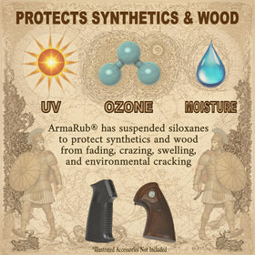 Brimshiner ArmaRub wood stock care preserves grain and finish