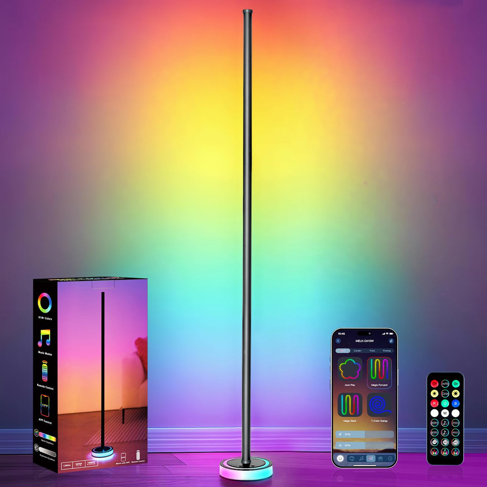 BRINGUX Smart Corner Floor Lamp RGBICW lights for immersive ambience