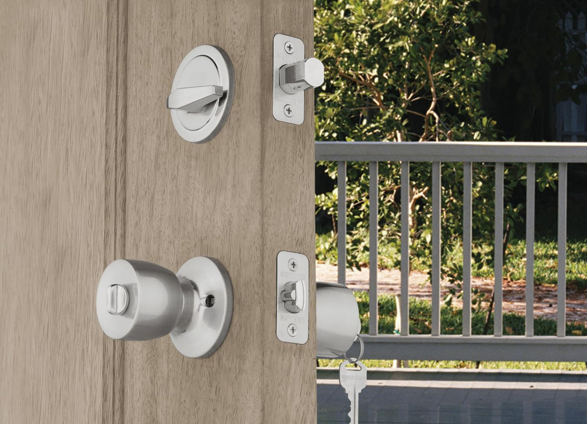 BRINKS Bell Style packaging image with included hardware for ready to install set