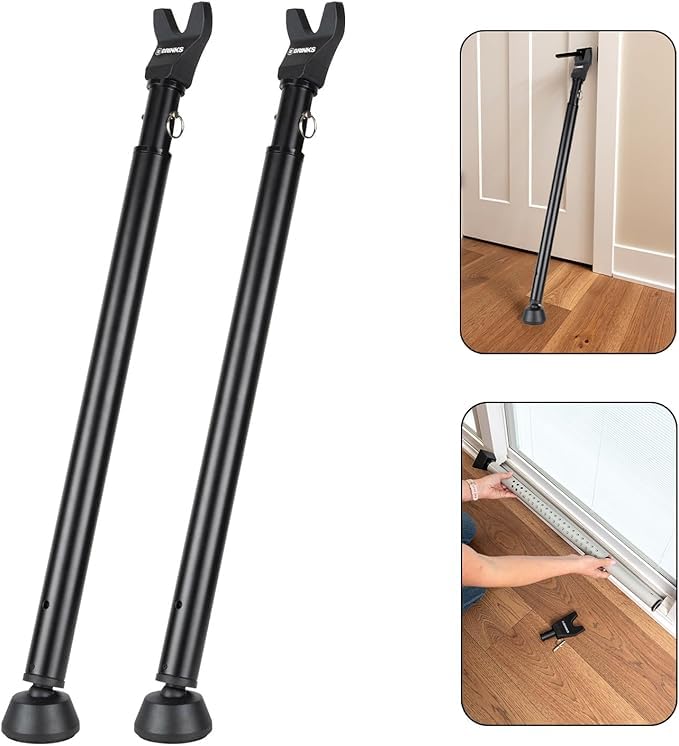 BRINKS adjustable door security bar 25–43 inches fits multiple doors