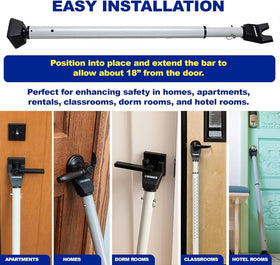 BRINKS non-marring top yoke and pivoting foot protecting floors.