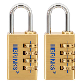 BRINKS 30mm brass padlock body for lockers and storage security.